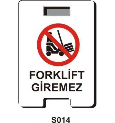 Forklift Giremez Portatif Ayaklı Levhası