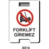 Forklift Giremez Portatif Ayaklı Levhası