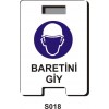 Baretini Giy Portatif Ayaklı Levhası