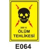 380V Ölüm Tehlikesi Sticker