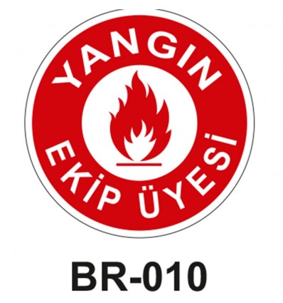 Yangın Ekip Üyesi - Baret Sticker Etiketi